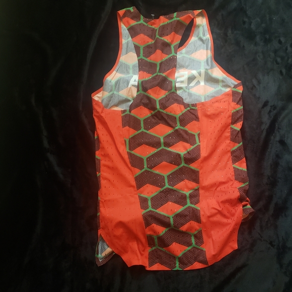 Nike Pro Elite Kenya Team Track Singlet 2020 Men’s Size M-Tall CI8113-602 New - Picture 2 of 7